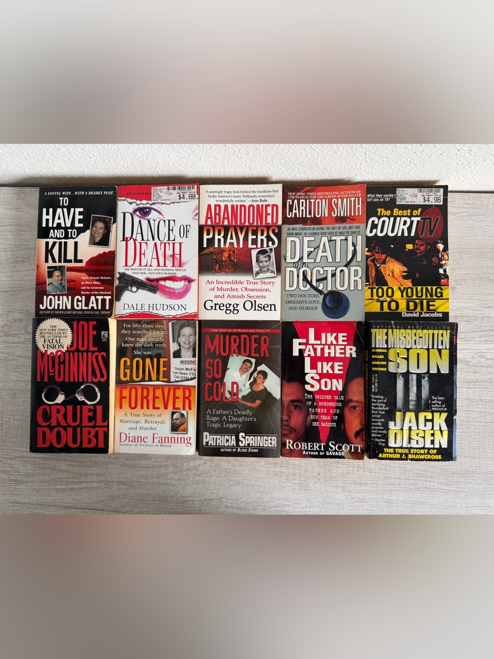 True Crime Paperbacks Lot Of 10 Murder Killer Homicide Detective